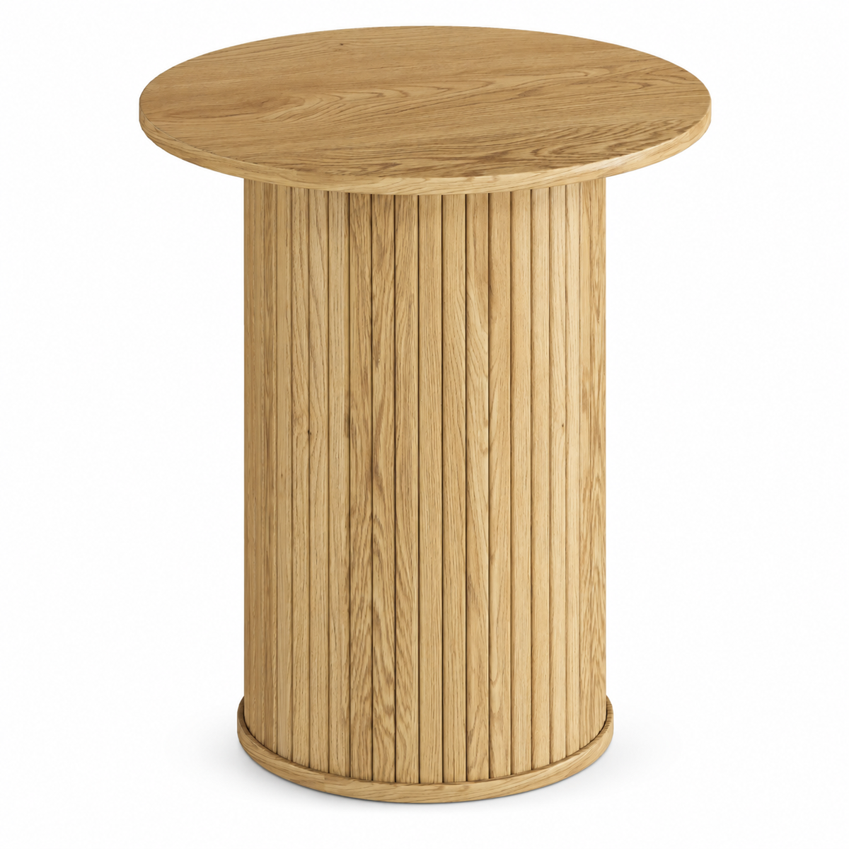 Table d'appoint ronde en chêne
